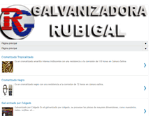 Tablet Screenshot of galvanizadorarubigal.com